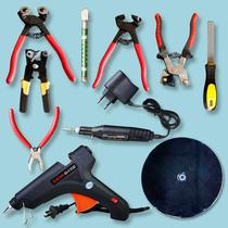 diy mosaic scissors round nose pliers round nose pliers flat nose pliers glass knife breaker pliers grinding file glue gun tool