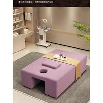 Thai massage bed moxibustion physiotherapy massage bed beauty salon SPA manufacturer customized solid wood bed with face Chinese style