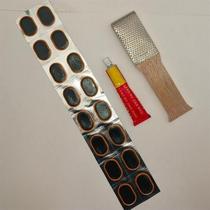 Inner tube repair patch tire repair sheet tire repair tool complete set of bicycle motorcycle electric vehicle tire repair rubber film glue