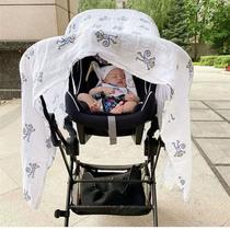 Baby baby going out windproof hijab scarf going out silk scarf spring and summer transparent windproof head covering sun protection sand scarf car