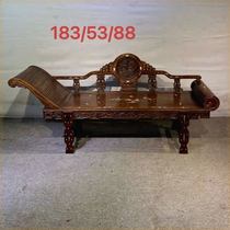 Luohan bed antique living room carved single imperial concubine rectangular classic landscape mortise and tenon new style Chinese classical new style