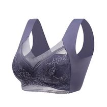 L-6L Women Large Bra Push Up Ice Silk Seamless upper Bralett