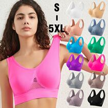 M-5XL Seamless Bras For Women Hollow Mesh Breathable Sports