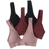 Seamless Bras For Women Sports Ribbed Bra Deep V Bra ops Fem