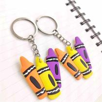 PVC soft glue keychain cartoon pencil pendant creative bag pendant small gift