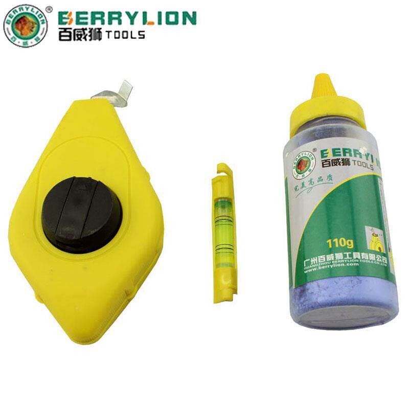 斗工弹线粉线盒 墨木带粉末 3件套粉墨盒木工线打器划线器弹线器