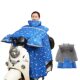 Electric vehicle windshield quilt, winter velvet thickened battery motorcycle waterproof winter cold-proof warm cover, universal for all seasons