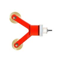 Direct selling gantry crane double copper wheel collector relay 70 90 120 bare rod copper sliding contact line with copper wheel frame