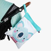 Baby clothes {portable diaper waterproof bag diaper enlarged storage bag double-layer hanging bag urine baby out