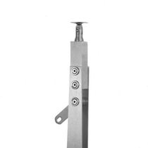 Household wooden columns solid wood square tubes diamond-shaped European engineering guardrails tempered glass stair handrail accessories