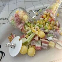 (Instant discount on first order) Wax bottle candy finished product Douyin live broadcast same style to satisfy cravings Edible beeswax Internet celebrity style mixed flavor