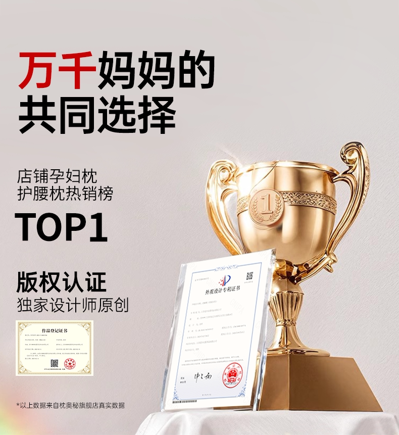 枕奥秘孕妇枕护腰侧睡枕托腹侧卧枕UH型抱枕靠枕怀孕睡觉专用神器 — 1