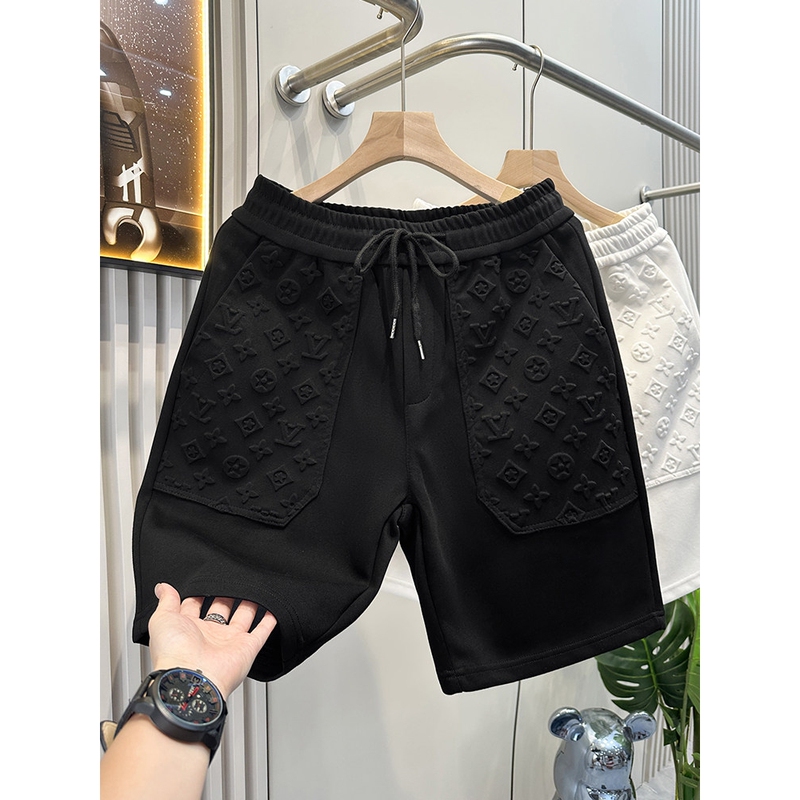 Lvаfgn Official Website European High-End Embossed Craft Casual Sports Shorts Men's Trendy Brand 2025 Summer New