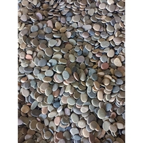 Water-bleached stone flat stone water-bleached outdoor water-bleached pebble painting stone group building competition and entertainment