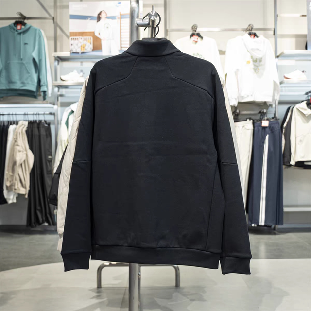 ANTA Jacket Comprehensive Training Stand Collar Knitted Men's Autumn and Winter Thickened and Velvet Commuting Sports Jacket 152547703N