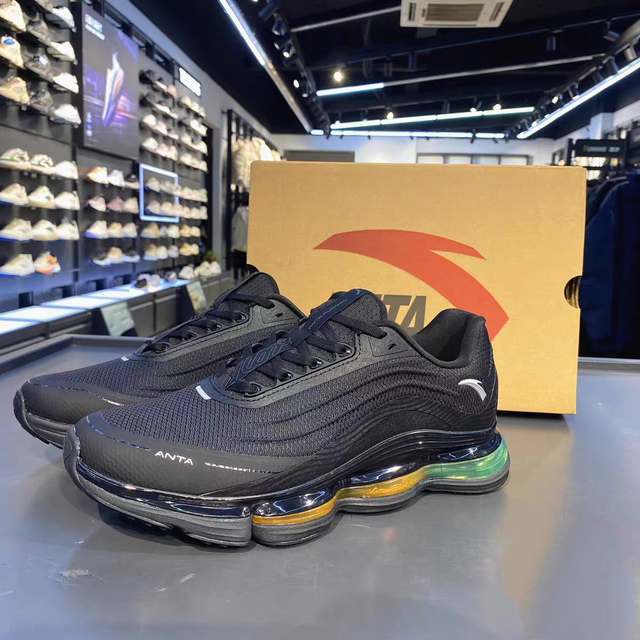 ANTA Elastic Glue 2丨Cushioning and Rebound Running Shoes Men's Spring and Autumn Mesh Wear-Resistant Anti-Slip Sports Shoes 112415501