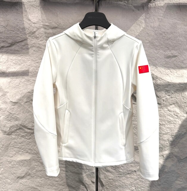 Anta National Flag Edition Champion Women's Autumn and Winter Woven Water-Repellent Fleece-Lined Sports Jacket 162540607