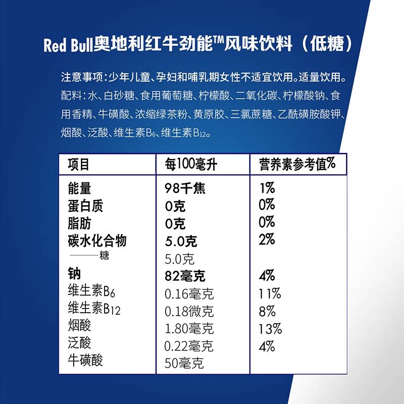 奥地利红牛red Bull低糖版：让你的能量满格，活力无限！ 功能饮料 淘宝好物网 