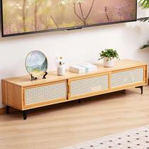 TV cabinet coffee table combination European simple small apartment home living room modern simple floor cabinet telescopic TV cabinet