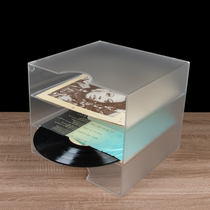 Integrated acrylic vinyl record storage rack cd DVD phonograph transparent LP disc large capacity display box