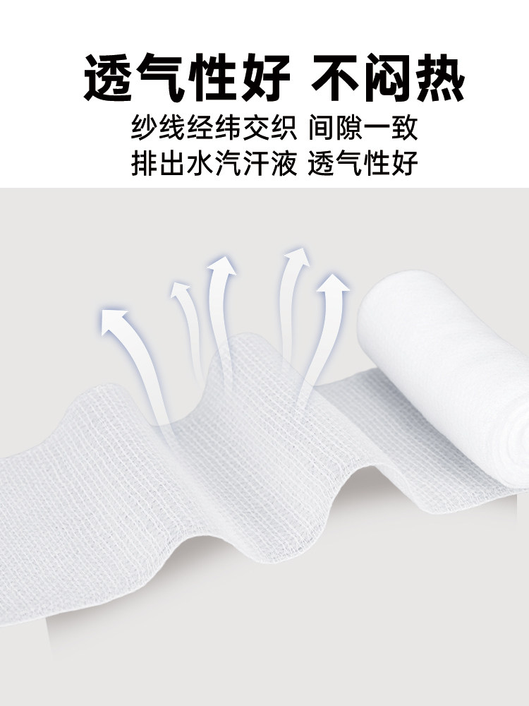 [Free Shipping by Sf Express] Rhino Rescue Medical Pbt Elastic Bandage Mesh Breathable Wound Dressing Fixation Gauze