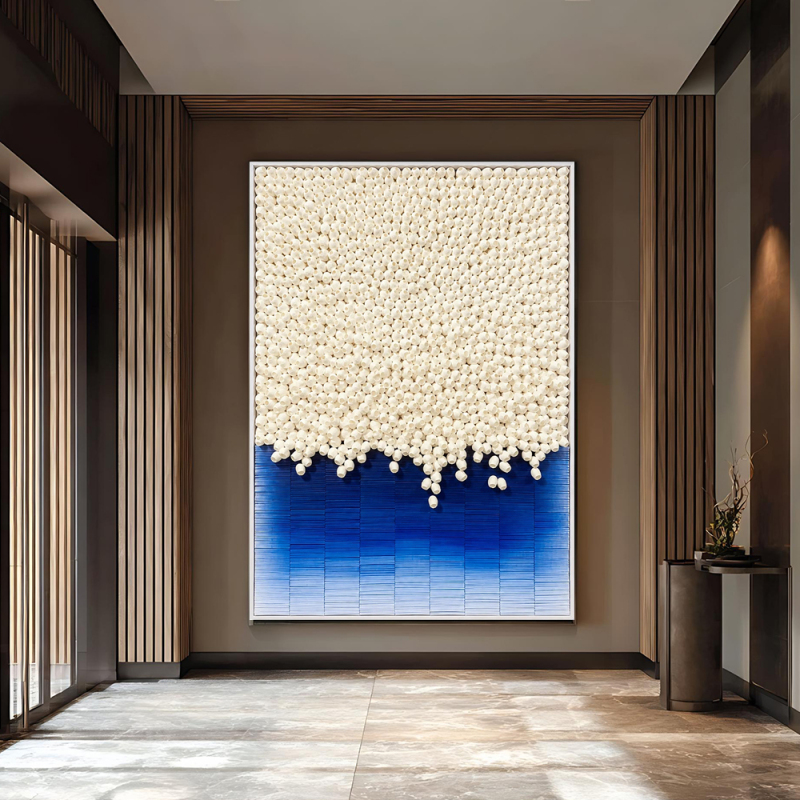Modern Light Luxury Decorative Painting, Silk Shell Paper Art, Gradient Installation, Model Room Corridor, Hotel Restaurant Background Wall Hanging Painting Modern Light Luxury Decorative Painting, Silk Shell Paper Art, Gradient Installation, Model Room Corridor, Hotel Restaurant Background Wall Hanging Painting