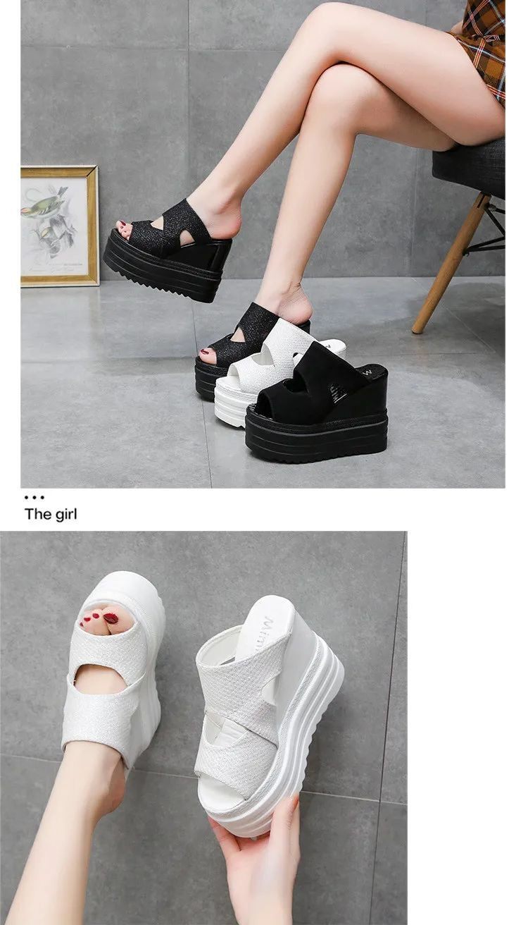 Сандалии high wedge slippers for women summer beach shoes women high OTHER