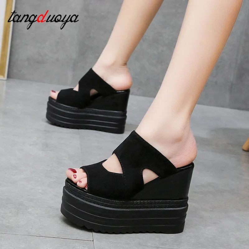 Сандалии high wedge slippers for women summer beach shoes women high OTHER