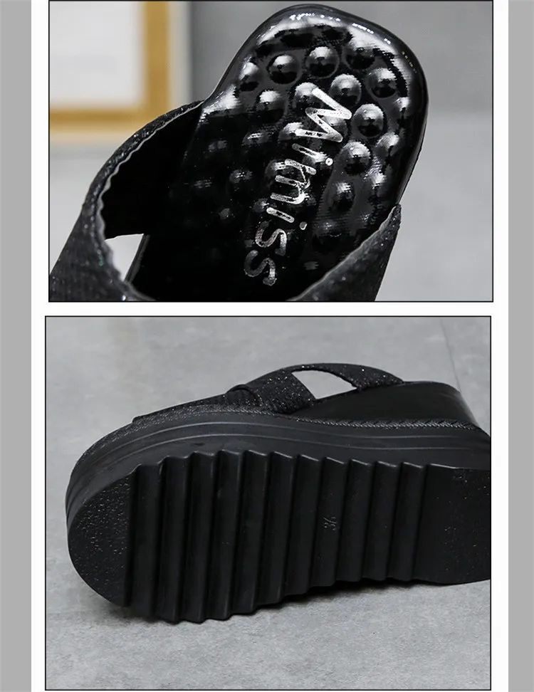 Сандалии high wedge slippers for women summer beach shoes women high OTHER