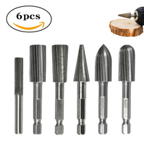 Germany and Japan imported technology cross-border hexagonal handle woodworking rotary file hand drill reaming special-shaped grinding head set