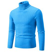 New Mens Turtleneck Sweater Casual Mens Knitted Sweater Wa
