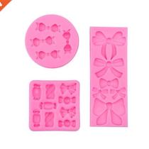 Bowknot Candy Shaped Silicone Mold Chocolate Fondant Candy M