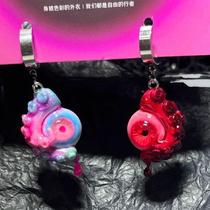 Cthulhu small tentacle earrings for women niche design asymmetric personalized earrings 925 silver needles sweet cool hot girl style