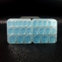 24 Yellow Square Jelly Glue Thin Transparent No-residue Mani