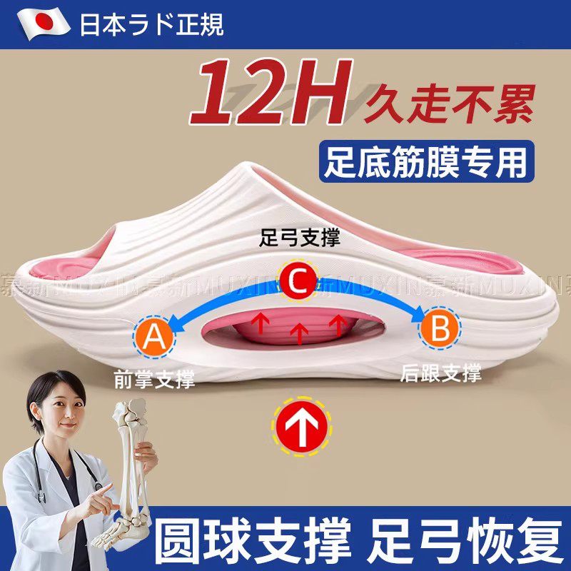 Special Slippers for Plantar Fasciitis, Flat Foot Support, Special for Men and Women, Bone Spur Heel Pain Correction, Anti-Slip