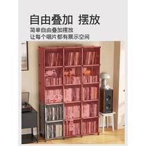 Hot-selling vinyl record storage rack full set of retro CD phonograph cassette living room dust-proof collection display disc storage