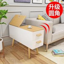 Nordic side table sofa small apartment modern minimalist living room corner cabinet multi-functional narrow long light luxury storage cabinet