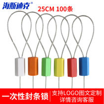 Hasdick tight wire seal container seal anti-counterfeiting lead seal disposable seal lock 25cm10