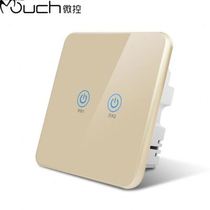 Micro-control touch switch panel smart touch switch two-open single-control induction switch glass panel wall switch