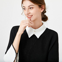 White Lapel Shirt Fake Collar Womens Versatile Decorative B