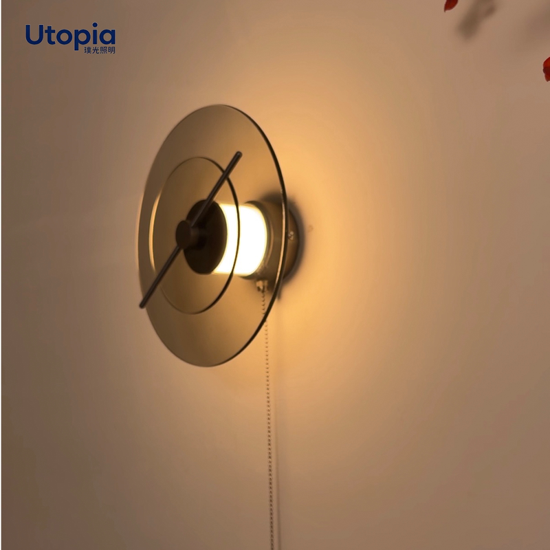 Italian Delumina Ambient Wall Lamp Bedroom Living Room Background Wall Designer Decorative Rotating Moon Wheel Wall Lamp Italian Delumina Ambient Wall Lamp Bedroom Living Room Background Wall Designer Decorative Rotating Moon Wheel Wall Lamp