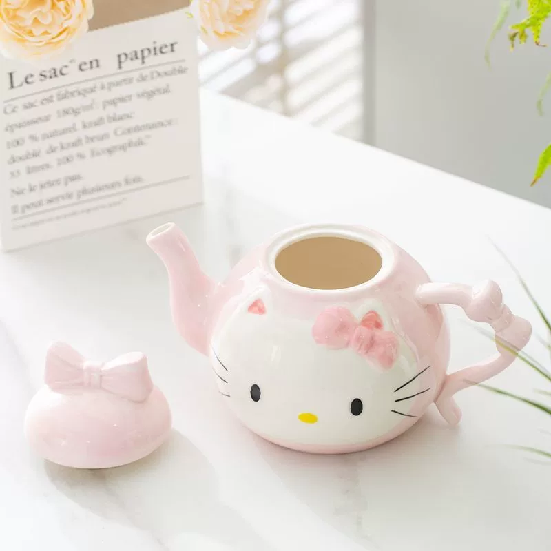 Hello Kitty, керамический ароматизированный чай, чайник, милый набор