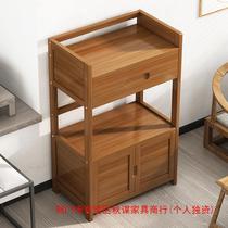 Sideboard simple kitchen cupboard multifunctional living room with drawer tea cabinet microwave oven rack storage storage wine cabinet