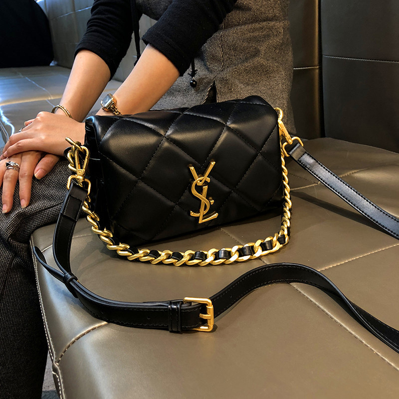 Lvаfgн Hong Kong Brand High-End Simple Small Square Bag 2025 Autumn and Winter New Luxury Chain Women's Shoulder Bag