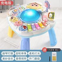 New baby toys 0 to 1 year old and 6 months and above hand clap drum childrens music clap baby early education hexahedron