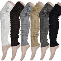 Autumn and winter thickened over-the-knee socks knee-protecting stockings womens wool knitted high socks over-the-knee warm leg-protecting boot covers