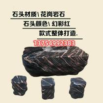 Stone table stone bench courtyard garden outdoor tea table balcony tea table park natural stone table outdoor table and chairs stone table