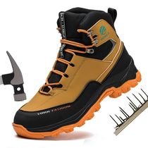 High Top Work Safety Shoes Men Safety Boots Anti-smash Anti-