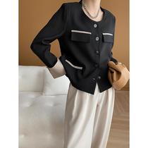 Sinan equestrian design French high-end small fragrance jacket no-iron 2024 early spring new style SN5193