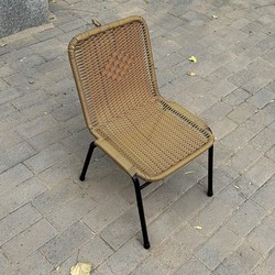 Cheap Balcony Outdoor Adult Chair kids Imitation Rattan Hand-woven Backrest Chair Big Sale Portable Accessible Luxury Rattan Chair